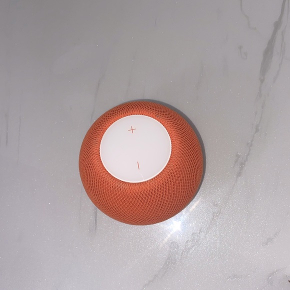 Orange Apple HomePod Mini Speaker - Picture 2 of 8